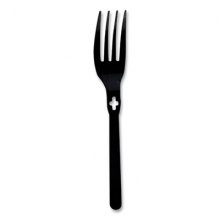 Fork WeGo Polystyrene, Fork, Black, 1000/Carton