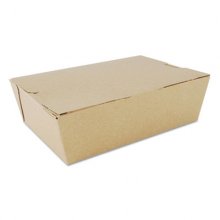 ChampPak Carryout Boxes, #3, 7.75 x 5.5 x 2.5, Kraft, 200/Carton