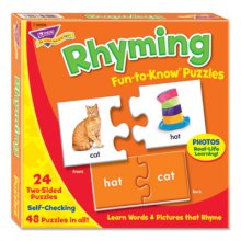 Fun to Know Puzzles, Ages 3 and Up, (24) 2-Sided Puzzles