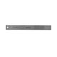 Stainless Steel Ruler with Cork Back and Hanging Hole, Standard/Metric, 12" Long
