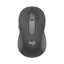 Signature M650 Wireless Mouse, 2.4 GHz Frequency, 33 ft Wireless Range, Large, Right Hand Use, Graphite