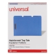 Deluxe Reinforced Top Tab Fastener Folders, 2 Fasteners, Letter Size, Blue Exterior, 50/Box