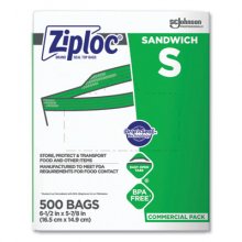 Resealable Sandwich Bags, 1.2 mil, 6.5" x 6", Clear, 500/Box
