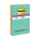 Pads in Supernova Neon Collection Colors, Note Ruled, 4" x 6", 90 Sheets/Pad, 3 Pads/Pack