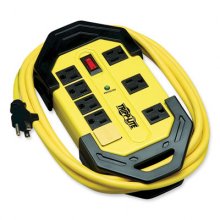 Protect It! Industrial Safety Surge Protector, 8 Outlets, 12 ft Cord, 1500 J