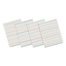 Multi-Program Handwriting Paper, 30 lb Bond Weight, 1/2" Long Rule, Two-Sided, 8 x 10.5, 500/Pack