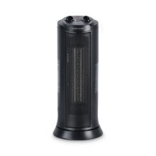 Mini Tower Ceramic Heater, 7.38" x 7.38" x 17.38", Black