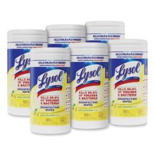 Disinfecting Wipes, 7 x 7.25, Lemon and Lime Blossom, 80 Wipes/Canister