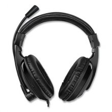 Xtream H5 Multimedia Headset with Mic, Binaural Over the Head, Black