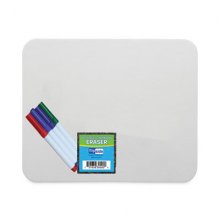 Magnetic Dry Erase Board Set, 12 x 9, White, Assorted Color Markers, 12/Pack