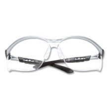 BX Molded-In Diopter Safety Glasses, 2.5+ Diopter Strength, Silver/Black Frame, Clear Lens