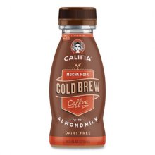 Cold Brew Coffee with Almond Milk, 10.5 oz Bottle, Mocha Noir, 8/Pack, Delivered in 1-4 Business Days