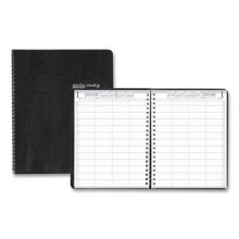 Eight-Person Group Practice Daily Appointment Book, 11 x 8.5, Black Cover, 12-Month (Jan to Dec): 2023