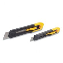 Two-Pack Quick Point Snap Off Blade Utility Knife, 9 mm and 18 mm, Yellow/Black