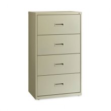 Lateral File Cabinet, 4 Letter/Legal/A4-Size File Drawers, Putty, 30 x 18.62 x 52.5