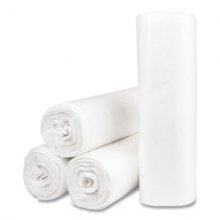 High-Density Commercial Can Liners Value Pack, 30 gal, 9 microns, 30" x 36", Natural, 500/Carton
