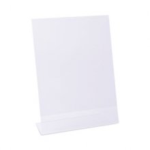 Clear L-Style Freestanding Frame, 8.5 x 11 Insert, 3/Pack