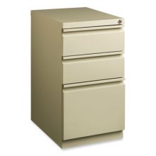Full-Width Pull 20 Deep Mobile Pedestal File, Box/Box/File, Letter, Putty, 15 x 19.88 x 27.75, Ships in 4-6 Business Days