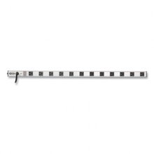 Vertical Power Strip, 12 Outlets, 15 ft Cord, 36" Length