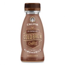 Cold Brew Coffee with Almond Milk, 10.5 oz Bottle, XX Expresso, 8/Pack, Delivered in 1-4 Business Days