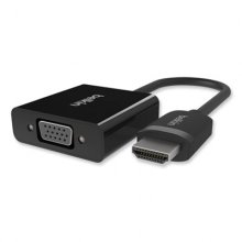 HDMI to VGA + 3.5mm Audio Adapter, M/F, 1080p, 5", Black