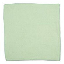 Microfiber Cleaning Cloths, 16 x 16, Green, 24/Pack