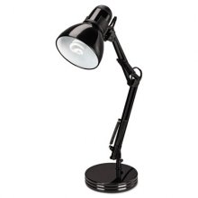 Architect Desk Lamp, Adjustable Arm, 6.75"w x 11.5"d x 22"h, Black