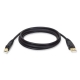 USB 2.0 A/B Cable (M/M), 10 ft., Black