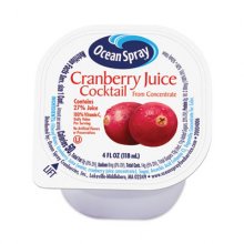 Cranberry Juice Drink, Cranberry, 4 oz Cup, 18/Box, Delivered in 1-4 Business Days
