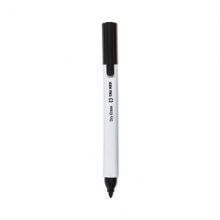 Dry Erase Marker, Pen-Style, Fine Bullet Tip, Black, 4/Pack
