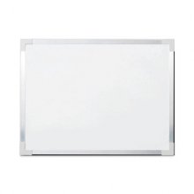 Framed Dry Erase Board, 48 x 36, White, Silver Aluminum Frame