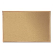 Natural Cork Bulletin Board with Frame, 24 x 18, Natural Surface, Natural Oak Frame, Ships in 7-10 Business Days