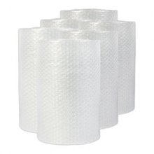 Bubble Packaging, 0.5" Thick, 12" x 30 ft, Perforated Every 12", Clear, 6/Carton