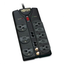 Protect It! Surge Protector, 8 Outlets, 10 ft Cord, 3240 Joules, RJ45, Black