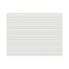Skip-A-Line Ruled Newsprint Paper, 3/4" Two-Sided Long Rule, 8.5 x 11, 500/Pack