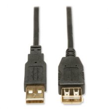 USB 2.0 A Extension Cable (M/F), 10 ft., Black