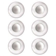 Glass Magnets, Large, Clear, 0.45" Diameter, 6/Pack