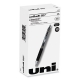 Signo 207 Gel Pen, Retractable, Micro 0.5 mm, Black Ink, Smoke/Black Barrel, Dozen